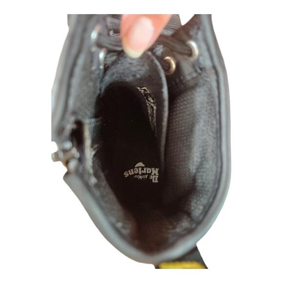 Dr martens 1460J black combat boots kids size 3 airwair lace up/ zip up boots - Picture 7 of 16